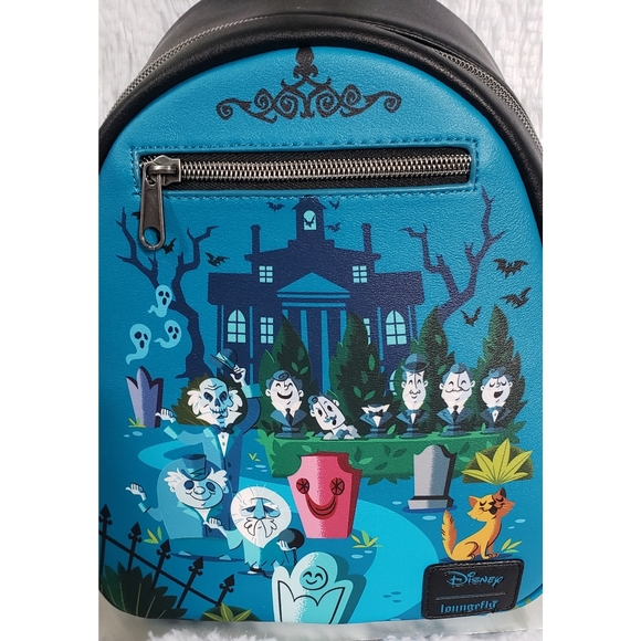 SOLD! NWT Loungefly Haunted Mansion Mini Backpack & Card Holder - Picture 3 of 15